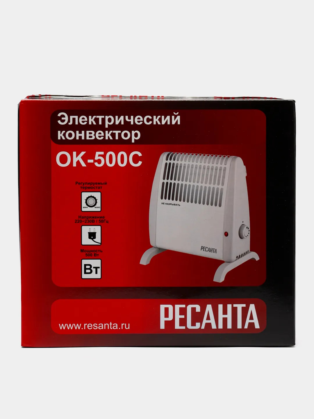 Конвектор напольный Ресанта ОК-500С, 500 Вт, конвекторный обогреватель,  67/4/5 купить по цене 1890 ₽ в интернет-магазине Магнит Маркет