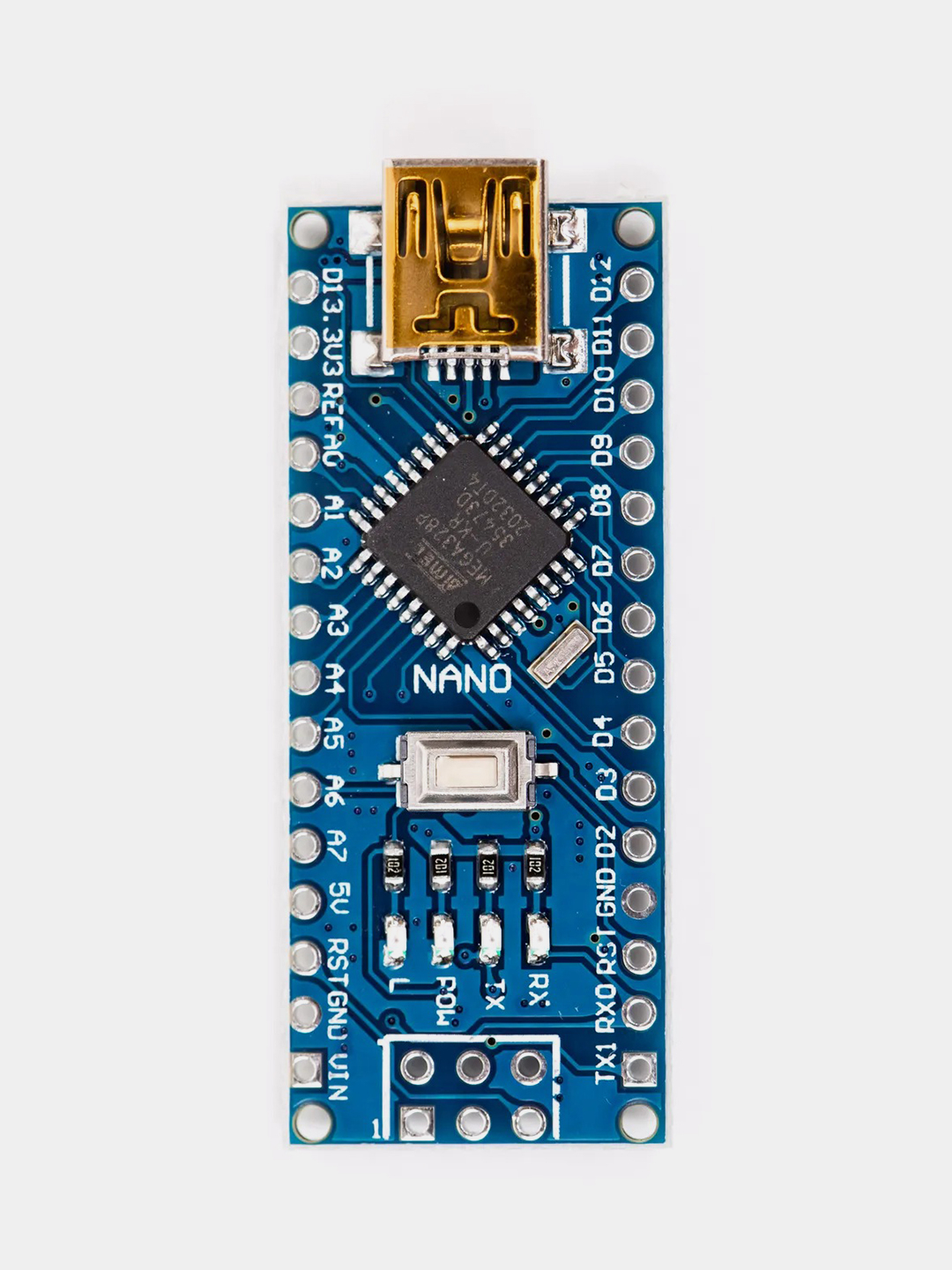 Плата Nano V3.0 CH340G Arduino-совместимый контроллер Mini-USB (не  распаянный) купить по цене 499 ₽ в интернет-магазине Магнит Маркет