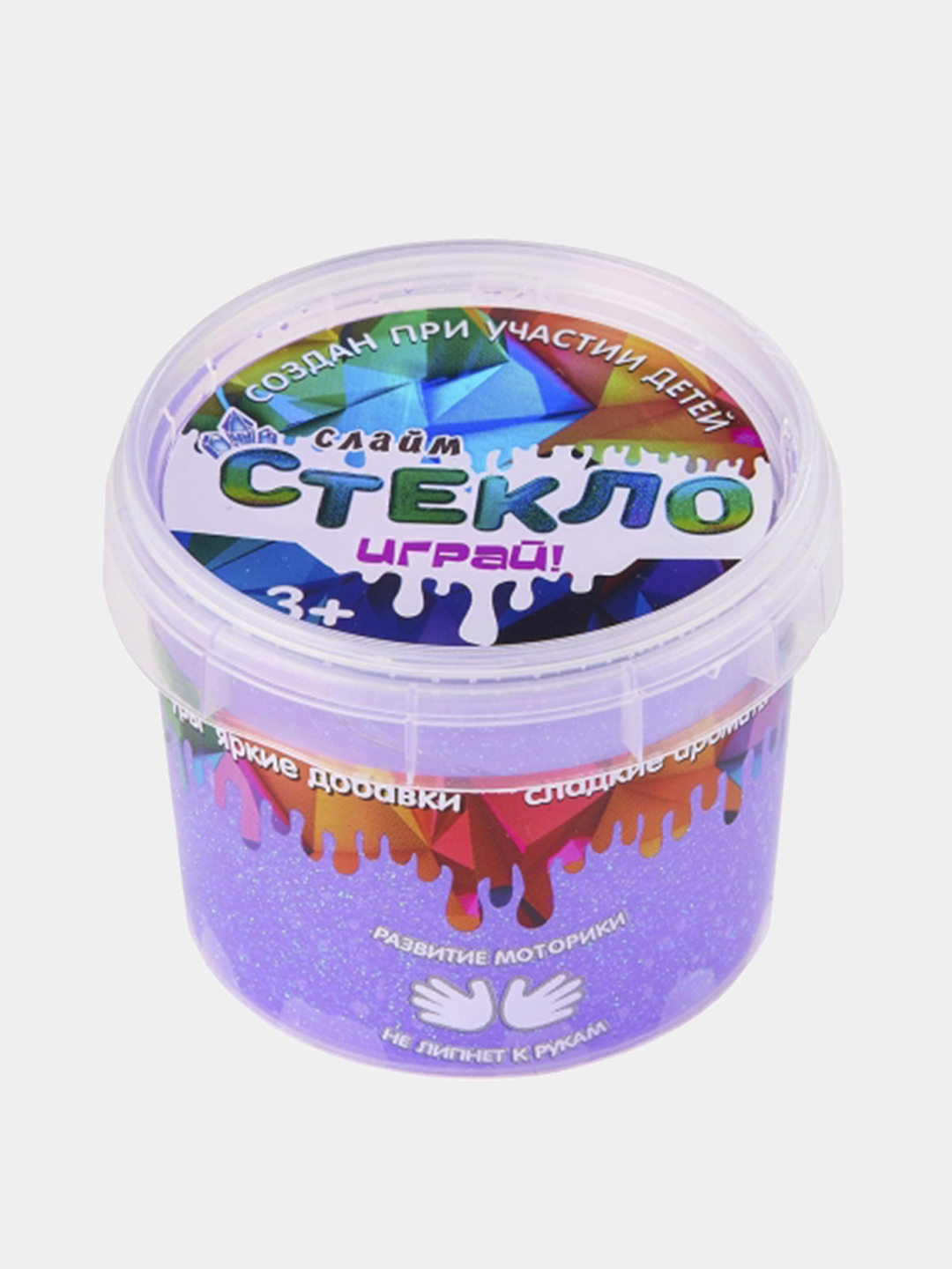 Слайм Стекло с Блёстками Party Slime лизун купить по цене 121.5 ₽ в  интернет-магазине Магнит Маркет