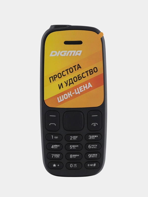 Сотовый телефон Digma Linx A106, черный купить по цене 690 ₽ в интернет ...