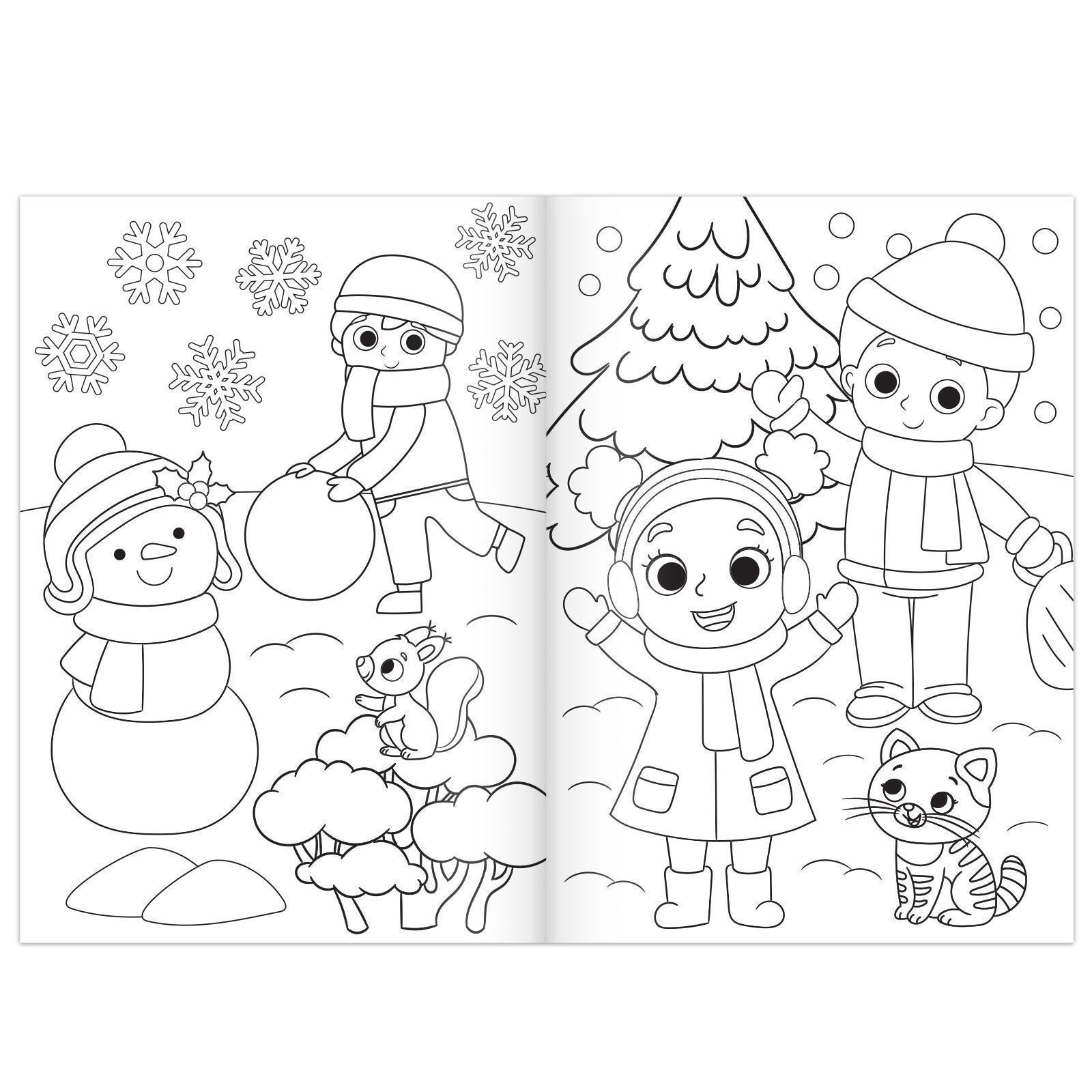 Новогодние раскраски для печати бесплатно для детей и взрослых