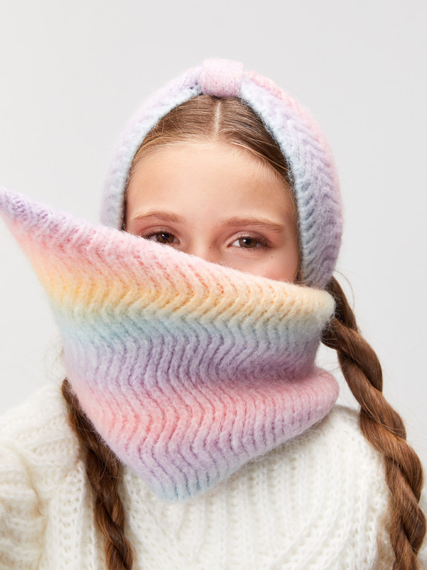 Как связать детский шарф спицами