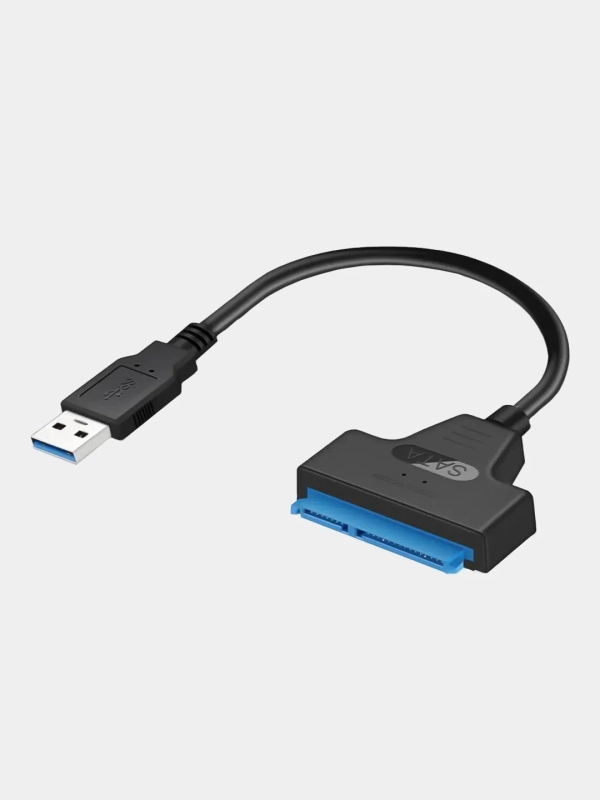 Кабель-переходник адаптер SATA-USB 3.0 для SSD HDD поддержка 2,5 дисков ...