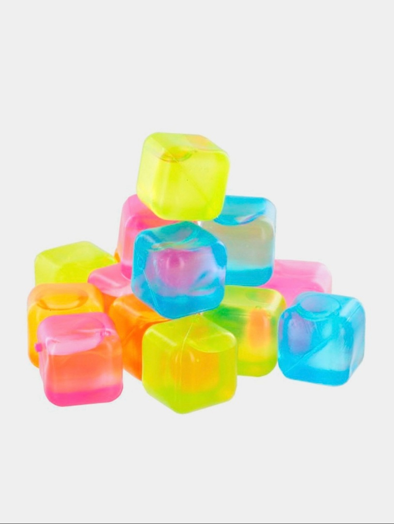 Лёд многоразовый "яркие кубики" 12 шт.. Пластиковые кубики для охлаждения напитков. Пластиковые кубики для льда. Силиконовые кубики для охлаждения напитков. Кубики льда купить