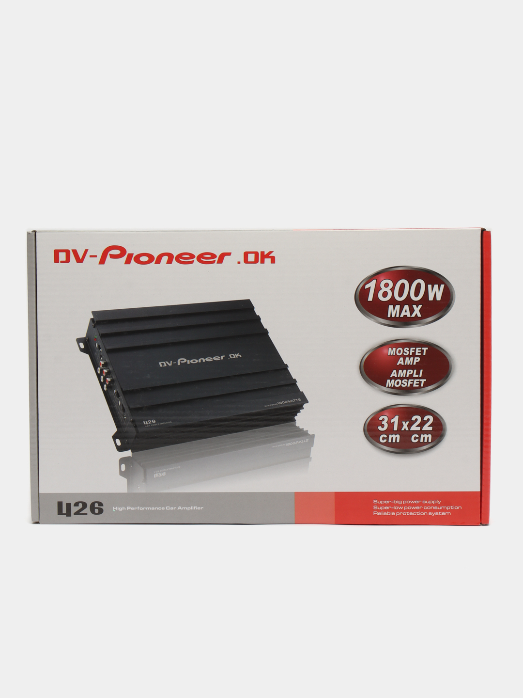 Автомобильный усилитель 4х канальный 1800W MAX DV.Pioneer.ok 426 31*22 см  за 5177 ₽ купить в интернет-магазине ПСБ Маркет от Промсвязьбанка