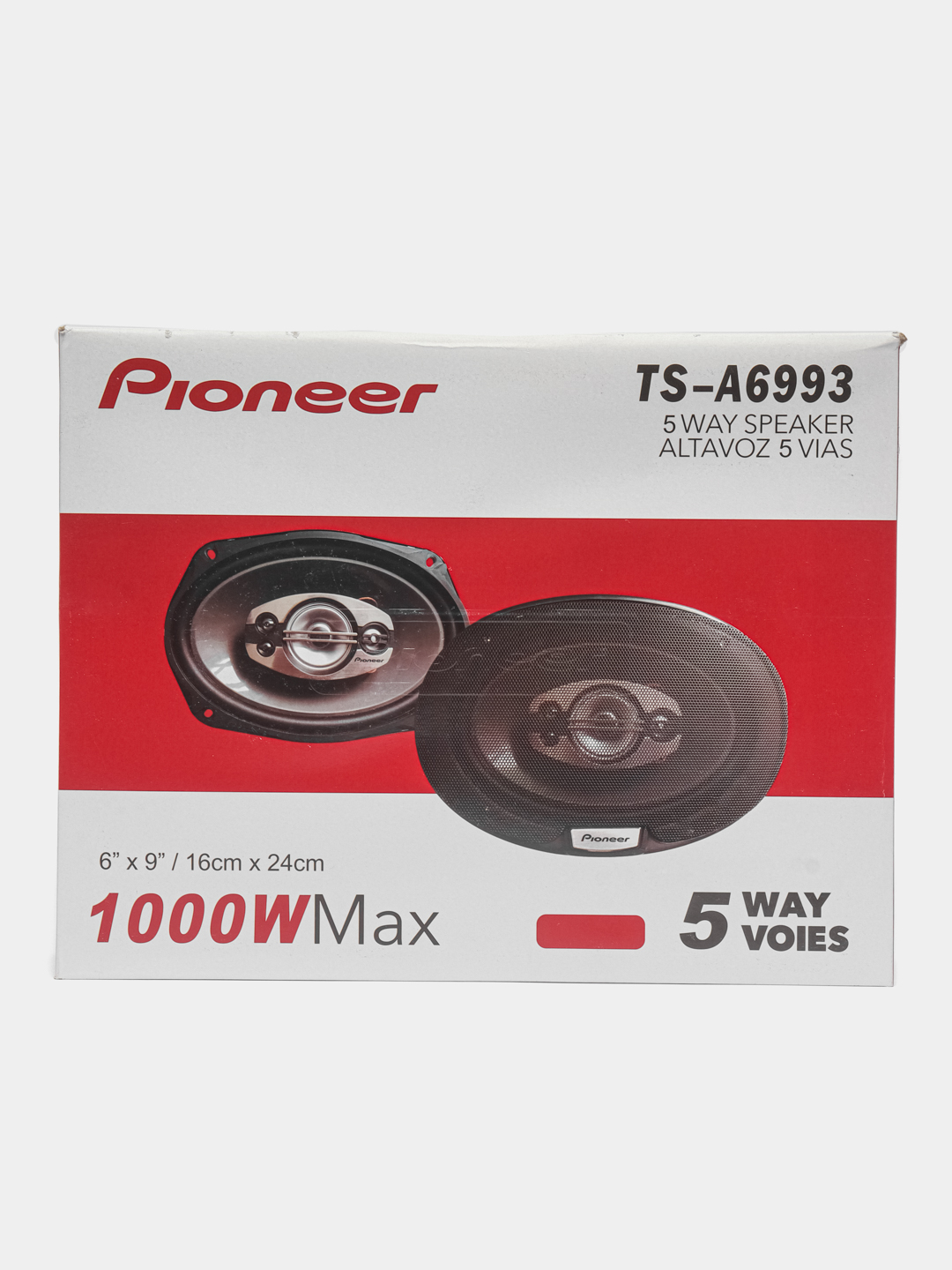 Автомобильные колонки Pioneer TS-A6993, 600 Вт, 16 х 24 см, 2 штуки, овалы,  6 х 9 купить по цене 3600 ₽ в интернет-магазине Магнит Маркет