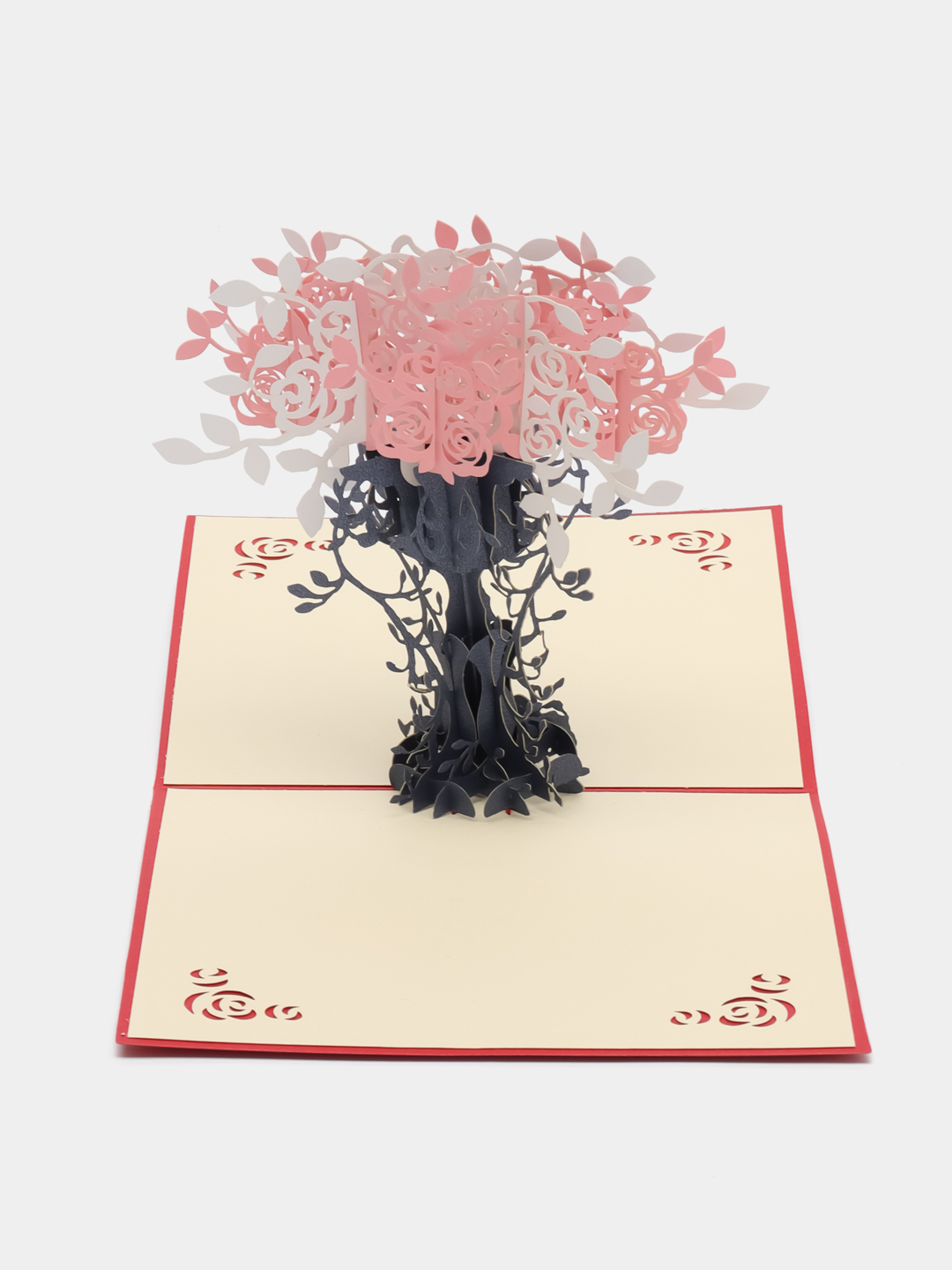 Осеннее Дерево: объемная открытка аппликация из цветной бумаги.