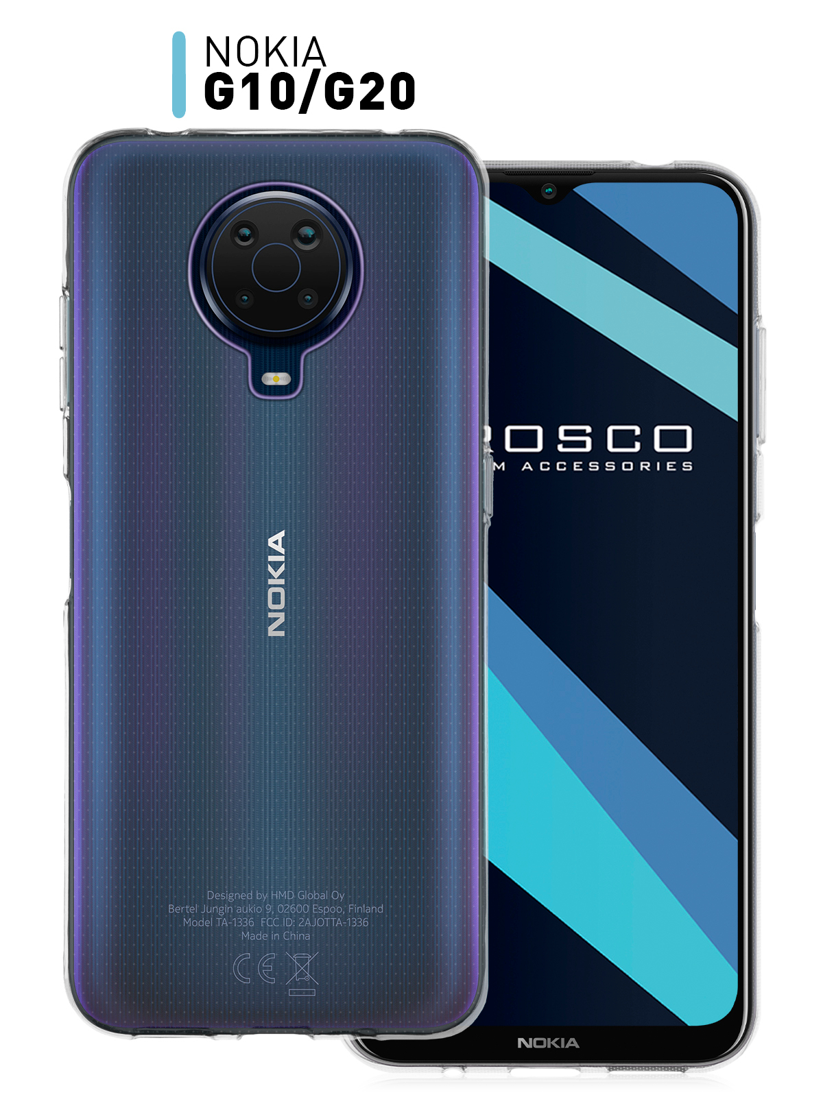 Силиконовый чехол ROSCO для Nokia G20 и Nokia G10 с защитой камер и от  прилипания купить по цене 349 ₽ в интернет-магазине KazanExpress