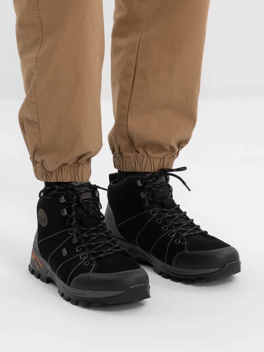 Мужские зимние ботинки из натуральной кожи Rieker с климатической мембранойкупить по цене 8150 ₽ в интернет-магазине KazanExpress