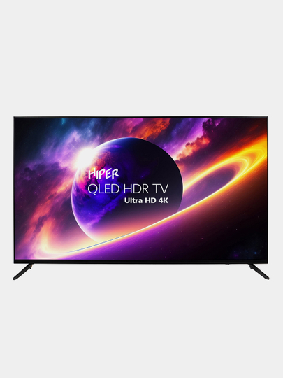 Телевизор QLED 55" Hiper QL55UD700AD, 4K Ultra HD, Smart TV, Wi-Fi, Bluetooth