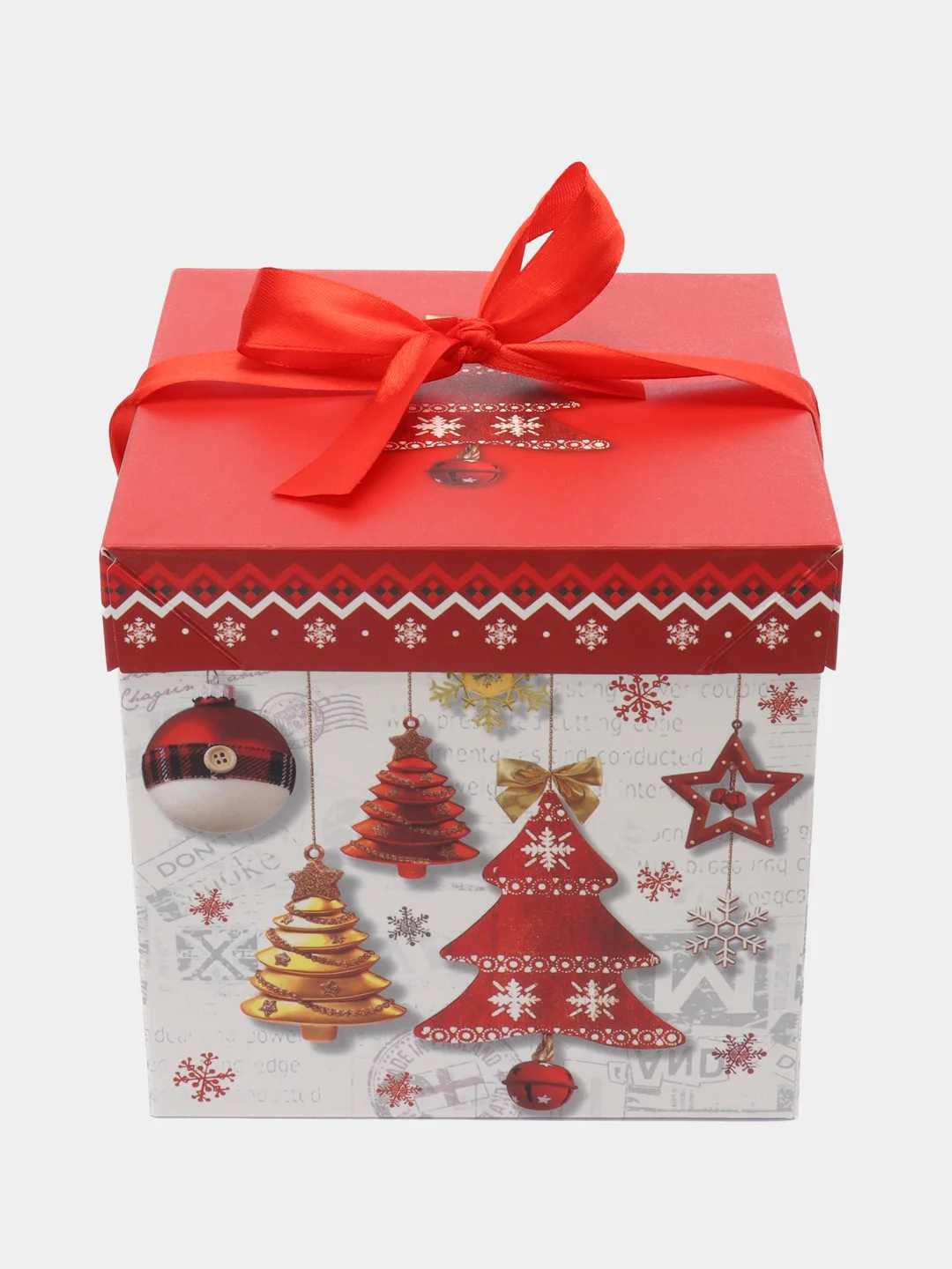 Коробка подарочная Новый год складная купить по цене 129 ₽ в интернет ...