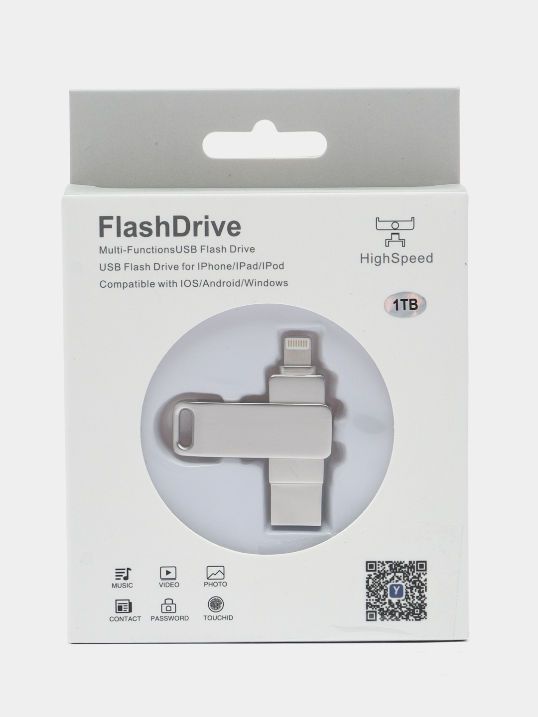 Флешка для iPhone, USB - Lightning, накопитель 64GB, 128GB, 256GB, 512GB,  1TB купить по цене 1998 ₽ в интернет-магазине Магнит Маркет