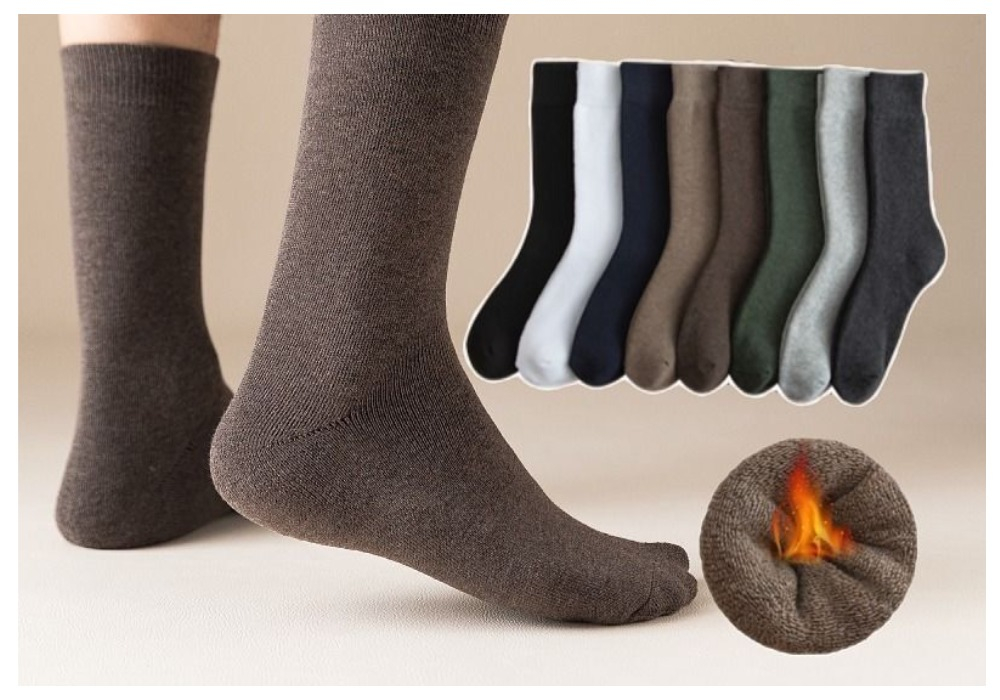 Зимние носки, термобелье, термоноски, теплые, мужские купить по цене 99 ₽ в  интернет-магазине KazanExpress
