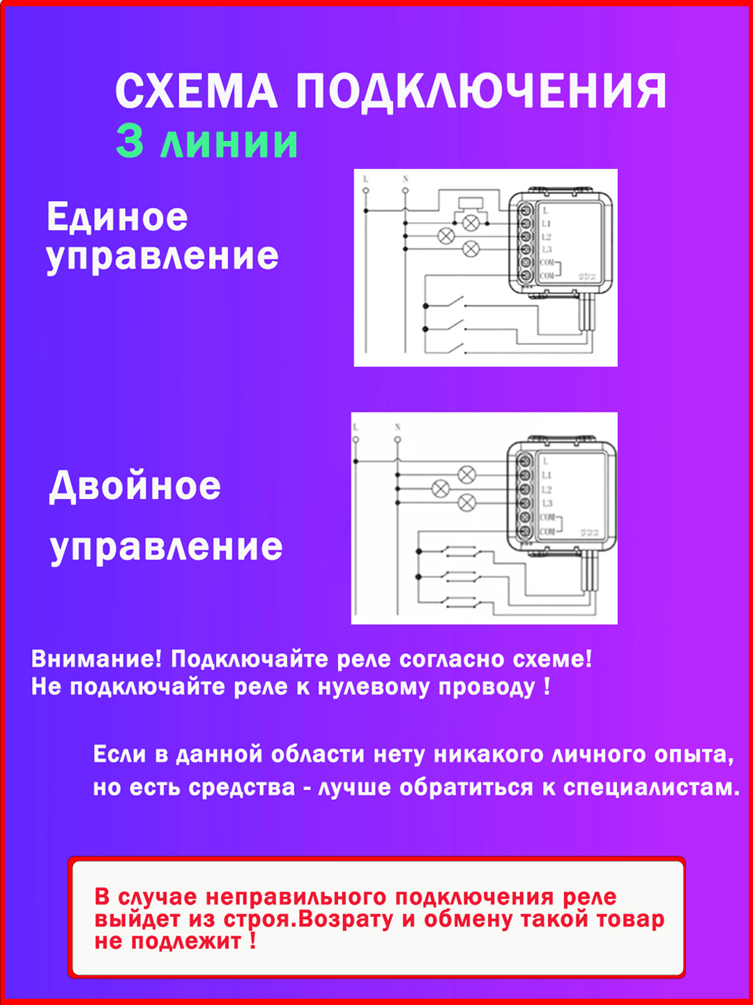 Умное реле Wi-Fi двухканальное Eltex SW-RLY01 (без нуля) для управления светом, 