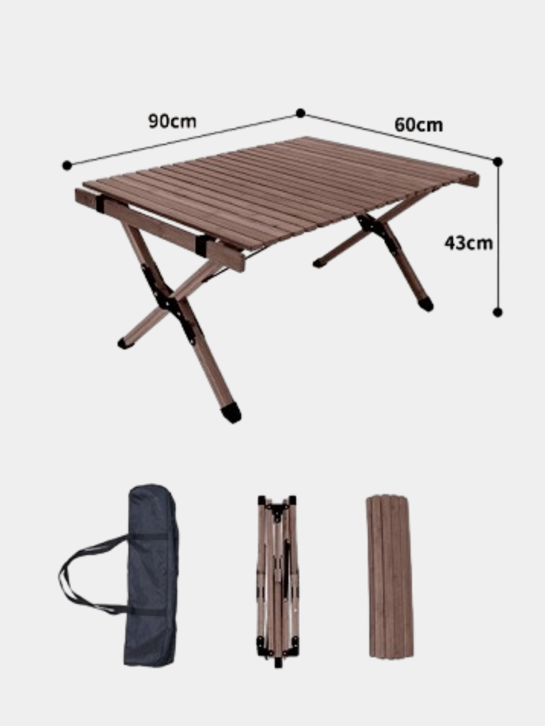 Стол складной деревянный ECO STYLE