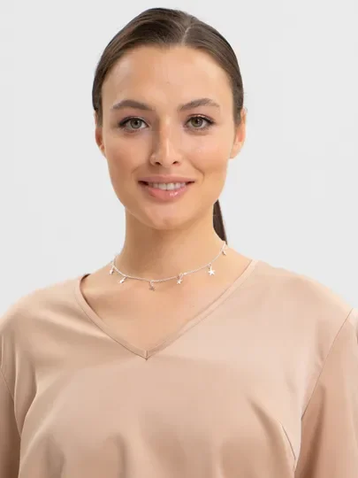Цепочка на шею, чокер со звездами за 46 ₽ купить в интернет-магазине ...