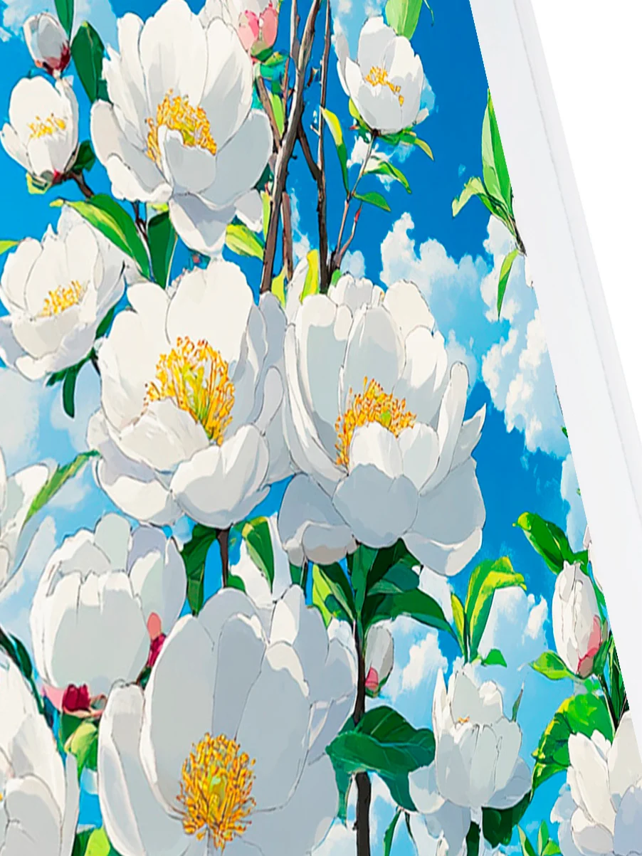 Силиконовый чехол на Xiaomi Mi Note 10 Lite с принтом "Белая вишня"