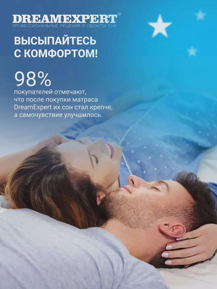 Матрас 190x200 DreamExpert Natural Mix PS500 пружинный ортопедический