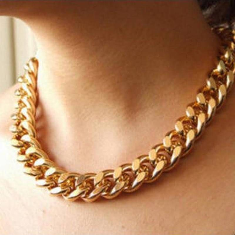 Женские цепи из золота на шею фото